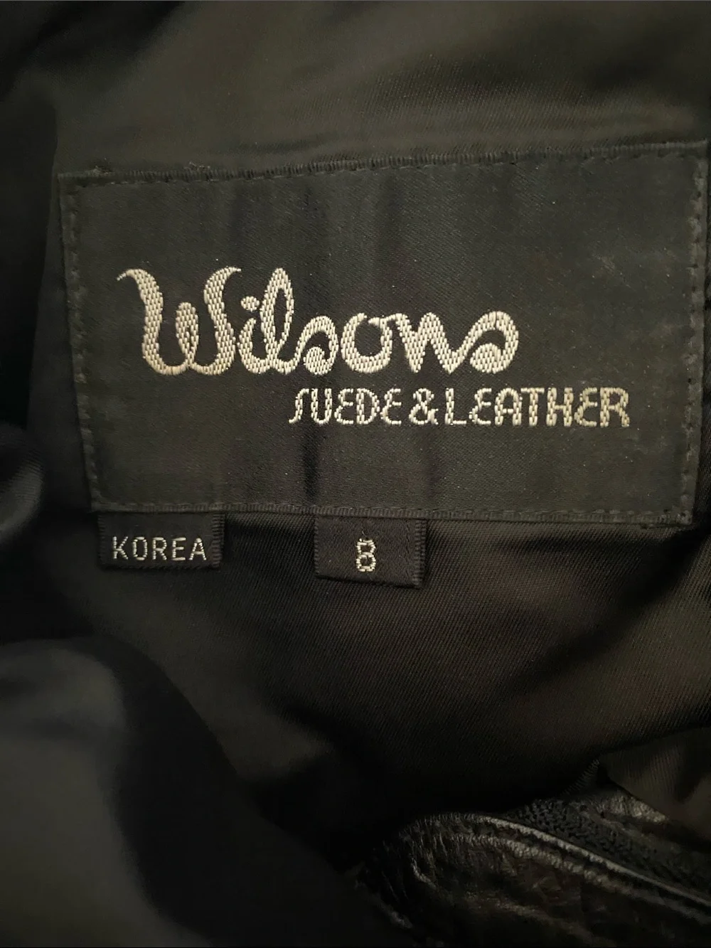 Wilson Black Slim Straight Leather Jeans